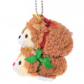 Japan Disney Store Tsum Tsum Key Chain - Chip & Dale × Christmas - 3