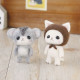 Japan Hamanaka Wool Needle Felting Kit - White Cat & Djungarian Hamster