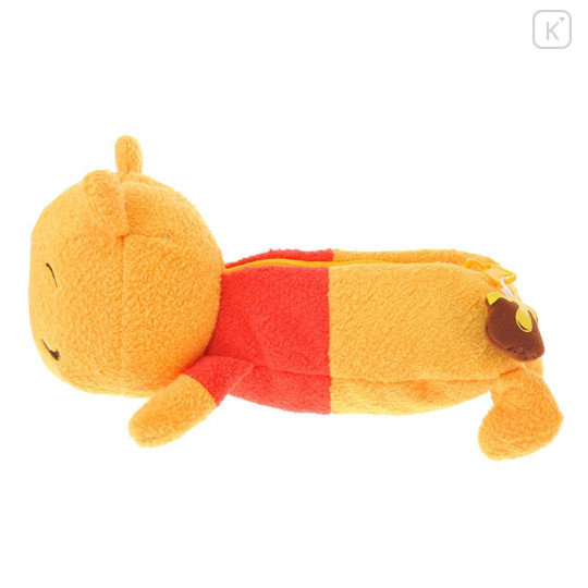 Japan Disney Store Plush Pen Case - Sleeping Pooh - 3