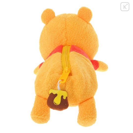 Japan Disney Store Plush Pen Case - Sleeping Pooh - 4
