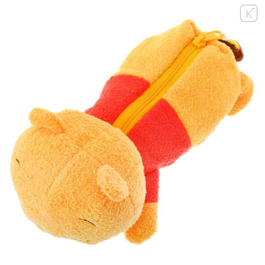 Japan Disney Store Plush Pen Case - Sleeping Pooh - 5