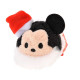 Japan Disney Store Tsum Tsum Mini Plush (S) - Mickey × Christmas 2015