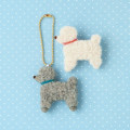 Japan Hamanaka Wool Needle Felting Kit - Toy Poodle Brooch & Charm - 1