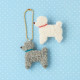 Japan Hamanaka Wool Needle Felting Kit - Toy Poodle Brooch & Charm
