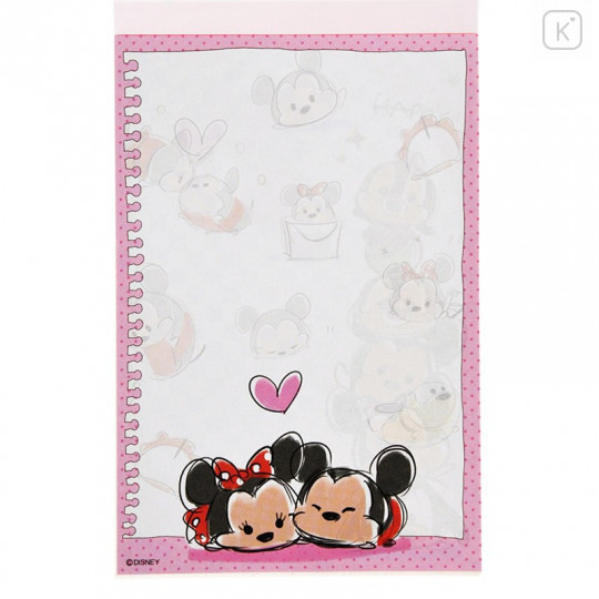 Japan Disney Store Tsum Tsum A6 Notepad - Mickey & Friends - 2