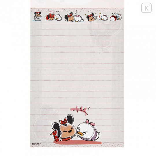 Japan Disney Store Tsum Tsum A6 Notepad - Mickey & Friends - 5