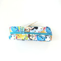 Japan Disney Tsum Tsum Zipper Makeup Stationery Pencil Bag Pouch - White & Blue - 3