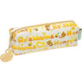 Japan Rilakkuma meets Honey - Zipper Makeup Stationery Pencil Bag Pouch - White & Yellow - 1