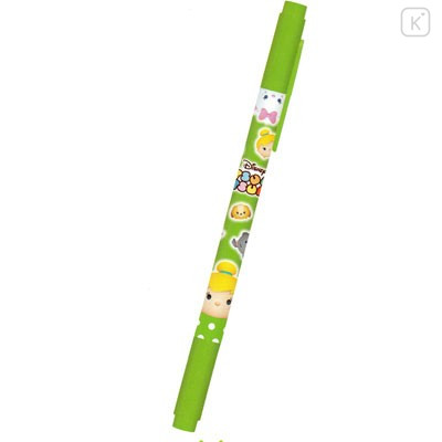 Japan Disney Tsum Tsum Characters Doubled Size Color Gel Pen - Light Green - 1