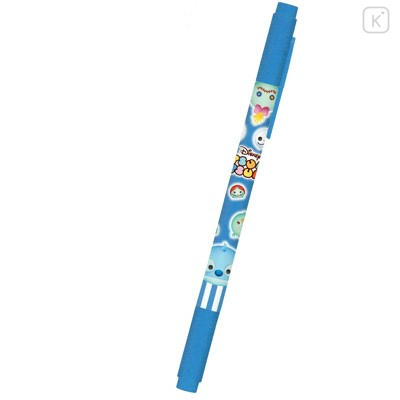 Japan Disney Tsum Tsum Characters Doubled Size Color Gel Pen - Blue - 1