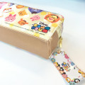 Japan Disney Tsum Tsum Gold Zipper Pouch Staionery Pencil Case - Winnie the Pooh & Friends - 4