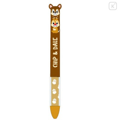 Japan Disney Two Color Mimi Pen - Chip & Dale - 1