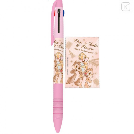 Disney Chip & Dale Multiple 3 Color in 1 Ball Pen - Light Pink - 1