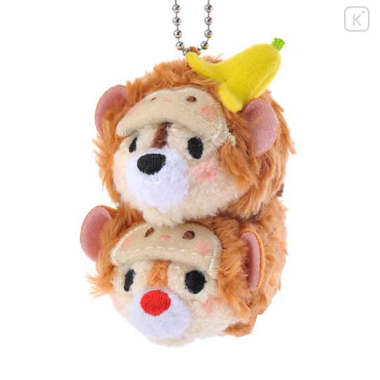 Japan Disney Store Tsum Tsum Pair Plush Keychain - Chip & Dale × 2016 New Year Monkey - 1