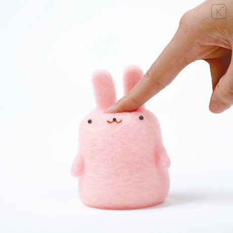 Japan Hamanaka Aclaine Needle Felting Kit - Squishy Rabbit - 3