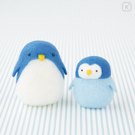 Japan Hamanaka Aclaine Needle Felting Kit - Squishy Penguin - 1