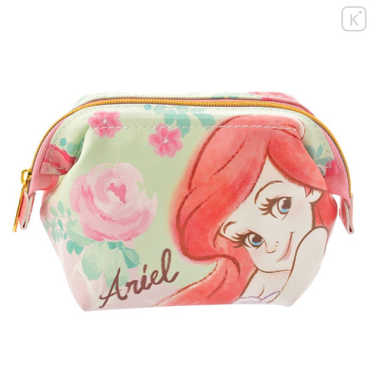 Japan Disney Store Watercolor Painting Pouch (S) - Ariel & Flower