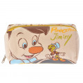 Japan Disney Store Pinocchio & Jiminy Cricket Stationery Makeup Pencil Case Canvas Bag - 1