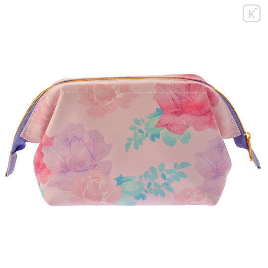 Japan Disney Store Watercolor Painting Pouch (M) - Rapunzel & Flower - 3