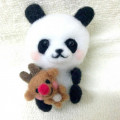 DIY Needle Felting Kit - Little Panda & Deer - 1
