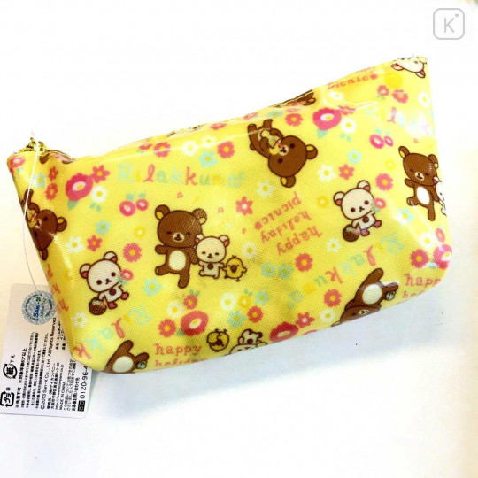 Japan San-X Rilakkuma Pencil Case Zipper Pouch - Yellow | Kawaii Limited