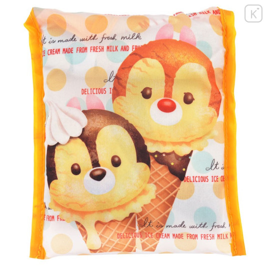 Japan Disney Store Eco Shopping Bag - Tsum Tsum ICE CREAM Chip n Dale - 4