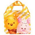 Japan Disney Store Eco Shopping Bag - Tsum Tsum ICE CREAM Winnie the Pooh & Piglet - 1