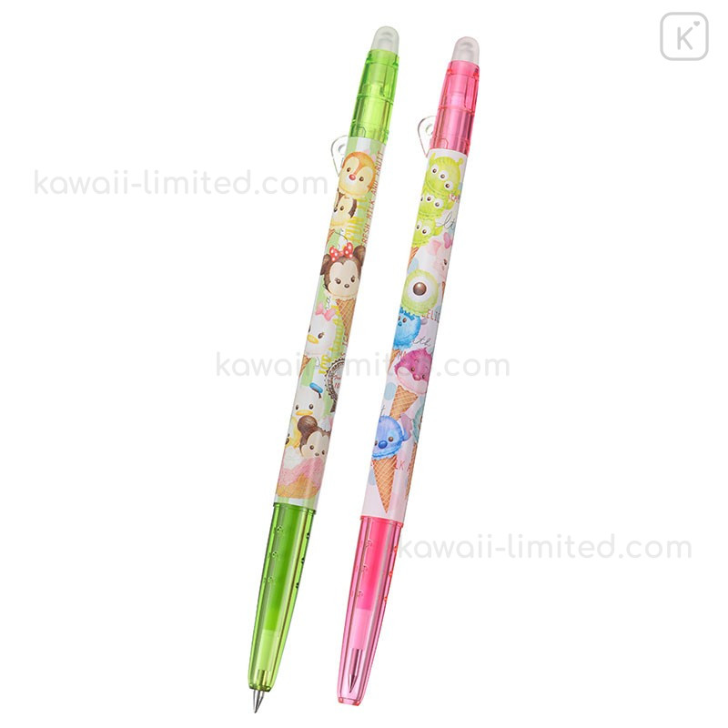 Japan Disney Frixion Erasable Gel Pen 2pcs Tsum Tsum Ice Cream Kawaii Limited