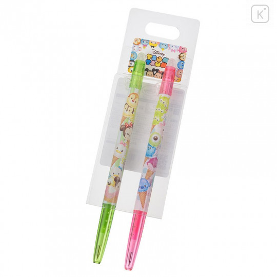 Japan Disney Store FriXion Erasable Gel Pen 2pcs - Tsum Tsum Ice Cream - 2