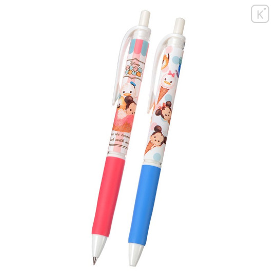 Japan Disney Store Tsum Tsum Ball Pen - Ice Cream Mickey & Friends - 1