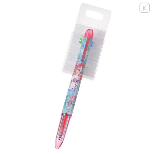 Japan Disney Store Hi-Tec-C Coleto 3 Color Multi Gel Pen - Princess Mermaid Ariel & Sebastian - 2