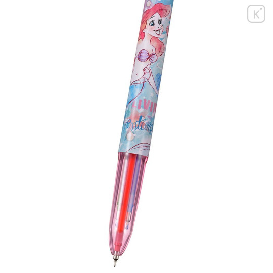Japan Disney Store Hi-Tec-C Coleto 3 Color Multi Gel Pen - Princess Mermaid Ariel & Sebastian - 3
