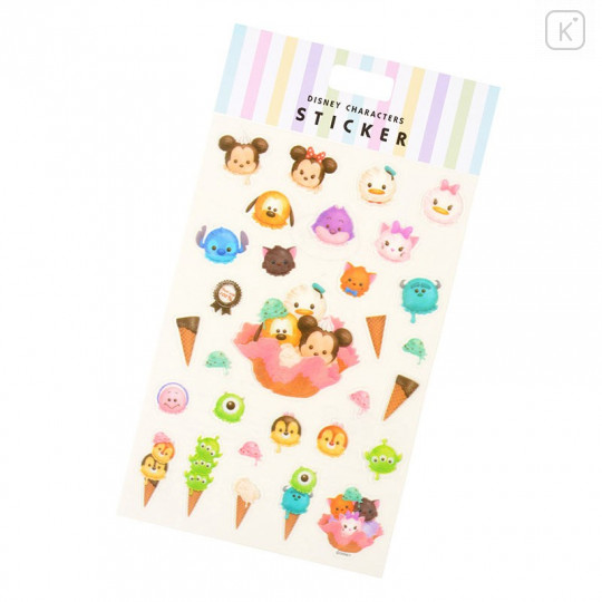 Japan Disney Store Sticker - Tsum Tsum Ice Cream Mickey & Friends - 2