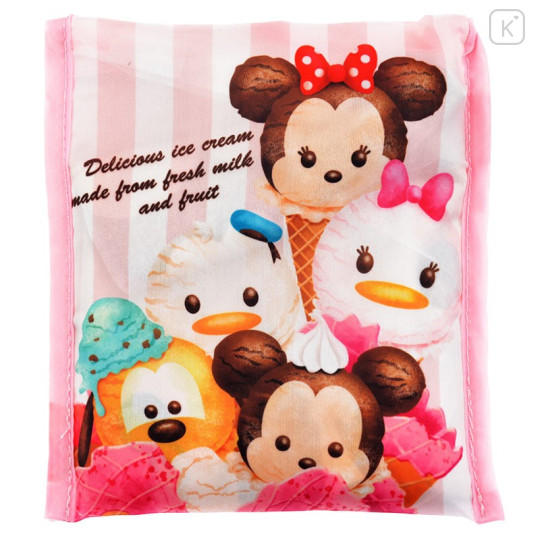 Japan Disney Store Eco Shopping Bag - Tsum Tsum ICE CREAM Mickey & Friends - 4