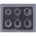 Japan Padico Jewel Mold Mini Clay & UV Resin Soft Mold - Jewelry Cut Hexagon - 3