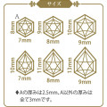 Japan Padico Jewel Mold Mini Clay & UV Resin Soft Mold - Jewelry Cut Hexagon - 4