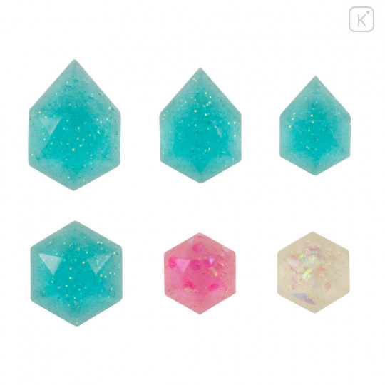 Japan Padico Jewel Mold Mini Clay & UV Resin Soft Mold - Jewelry Cut Hexagon - 6