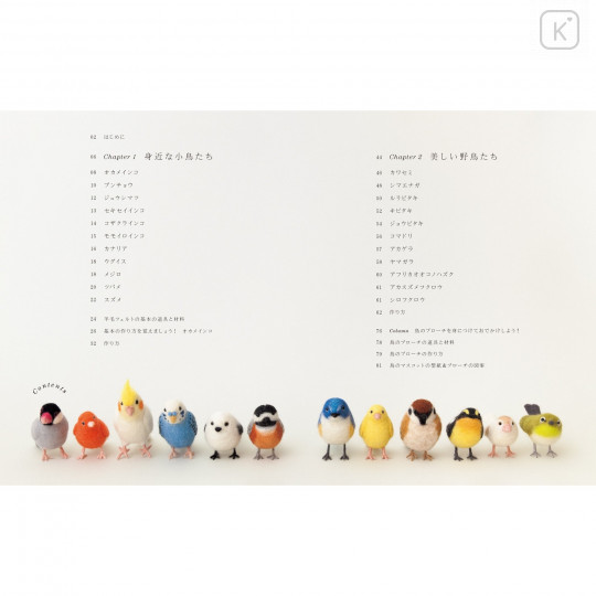 Japanese Needle Felting Book - 30 Adorable Little Bird Collection - 2