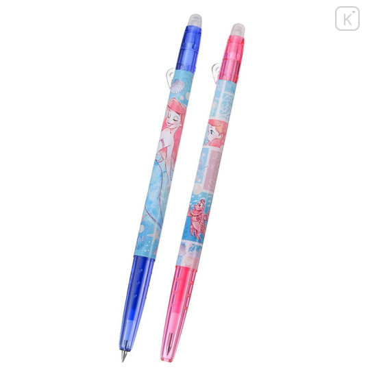 Japan Disney Store FriXion Erasable 0.38mm Gel Pen 2pcs - Ariel & Sebastian - 1