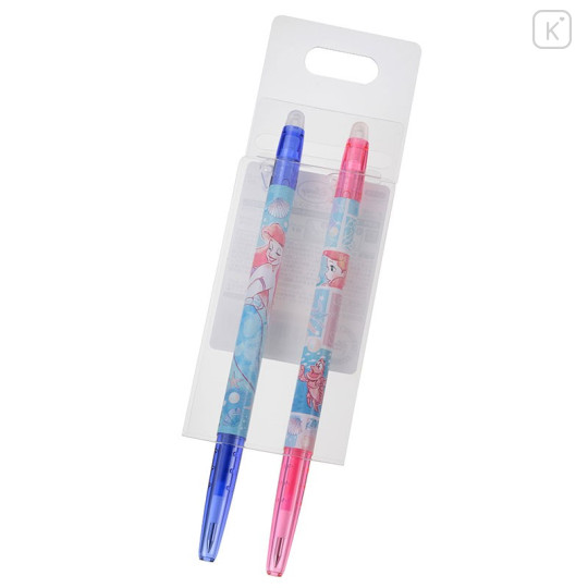 Japan Disney Store FriXion Erasable 0.38mm Gel Pen 2pcs - Ariel & Sebastian - 2