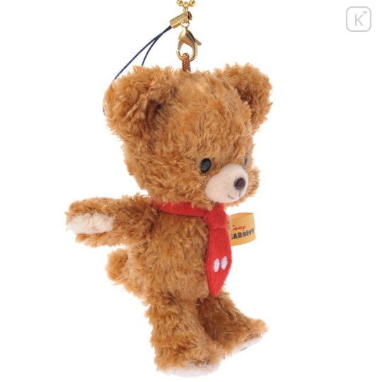 Japan Disney Store Unibearsity Bears × Mickey Tie Strap Keychain - 2