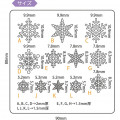 Japan Padico Clay & UV Resin Soft Mold - Snow Crystal - 3