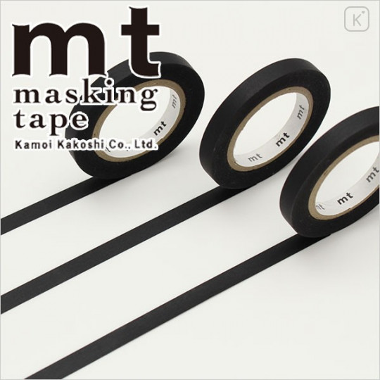 Japan MT Washi Masking Tape - Black - 1