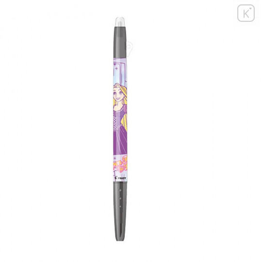 Japan Disney FriXion Ball Slim Erasable Gel Pen - Rapunzel / Black - 1