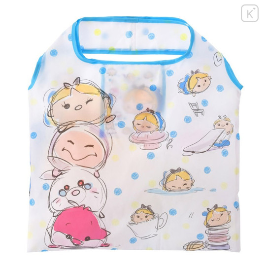 Japan Disney Store Eco Shopping Bag - Tsum Tsum Alice in the Wonderland and Friends - 2