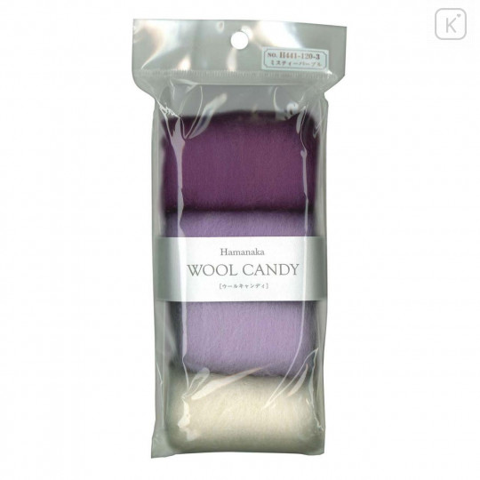 Japan Hamanaka Wool Candy 4-Color Set - Misty Purple - 2