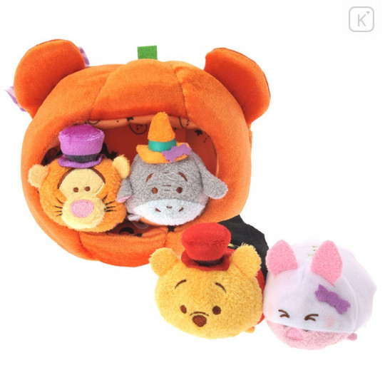 Japan Disney Store Tsum Tsum Mini Plush (S) - Winnie the Pooh & Friends Pumpkin House Set × Halloween 2016 - 1