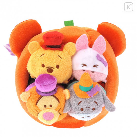Japan Disney Store Tsum Tsum Mini Plush (S) - Winnie the Pooh & Friends Pumpkin House Set × Halloween 2016 - 2