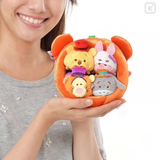 Japan Disney Store Tsum Tsum Mini Plush (S) - Winnie the Pooh & Friends Pumpkin House Set × Halloween 2016 - 7