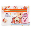 Japan Disney Store Tsum Tsum Zipper Pouch & Pocket Tissue Holder - Winnie the Pooh & Friends - 1